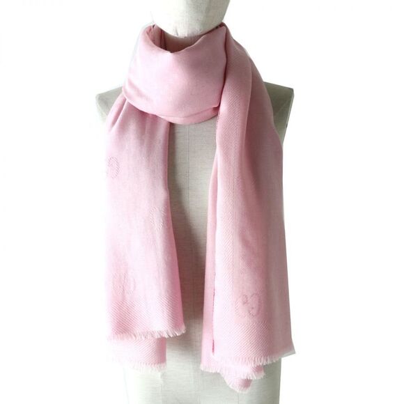 Gucci GGPattern Wool Silk Shawl Stole - Picture 3 of 3